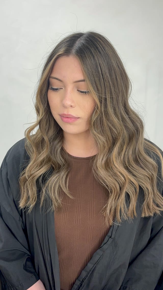 Soft Bronde Waves, lived-in color