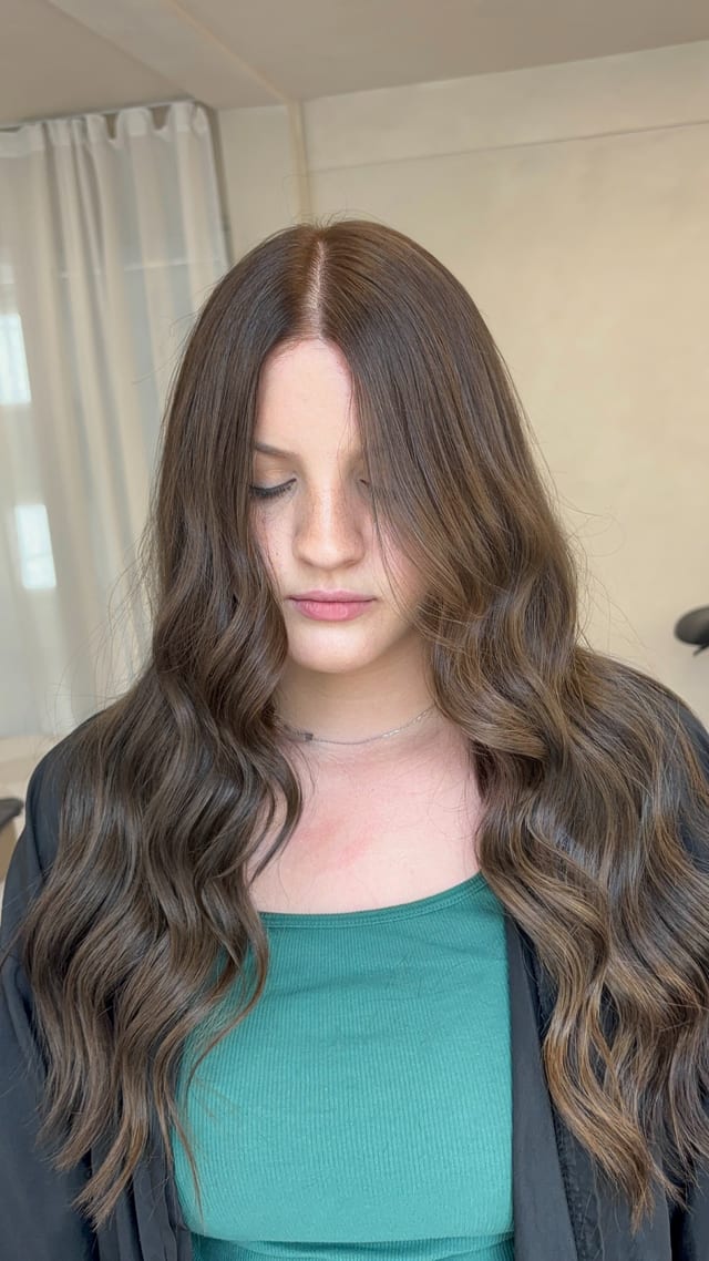Soft Brunette Waves, lived-in color